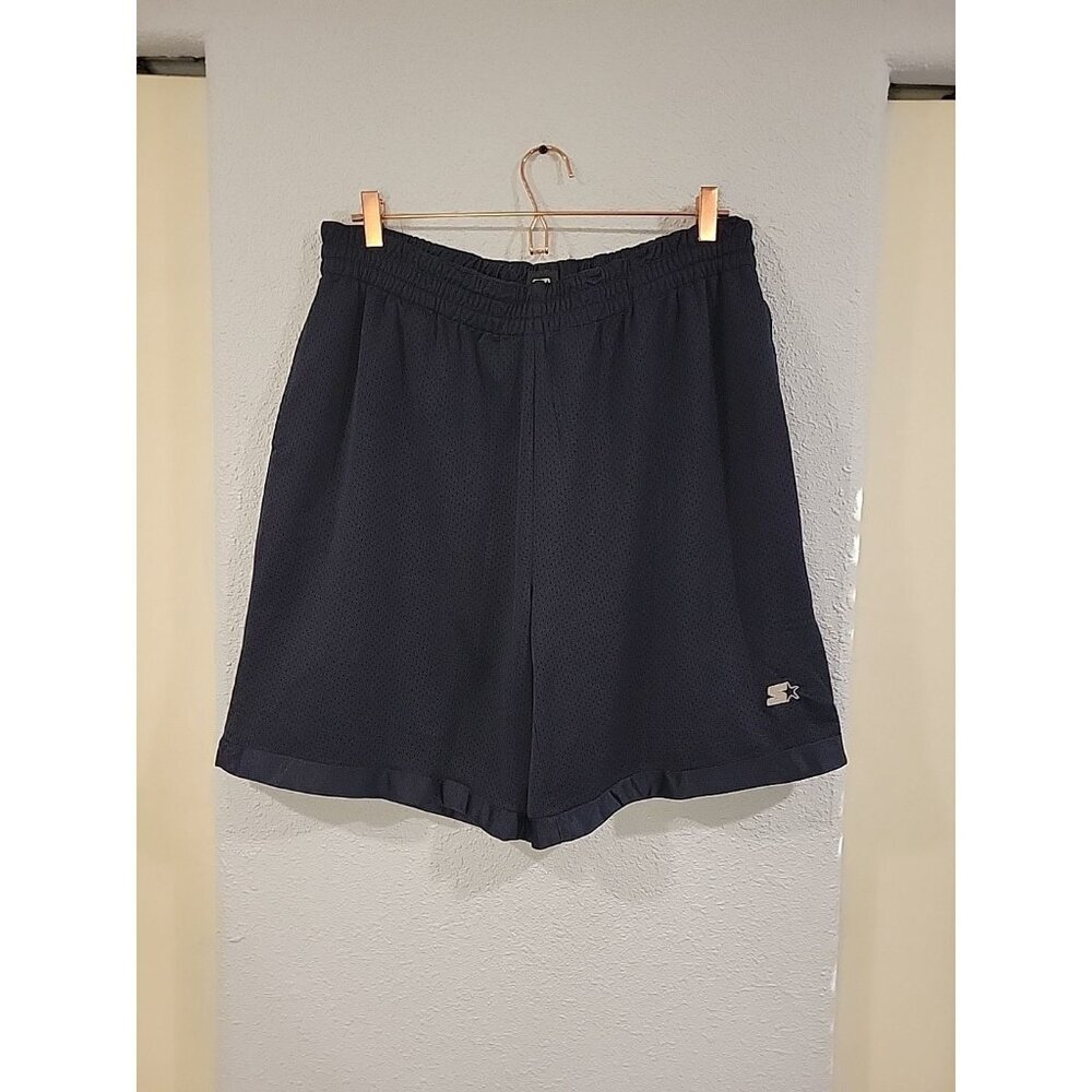 Starter Shiny Dazzle Basketball Shorts‎ Reversible Mesh Navy Y2K Vintage XL
